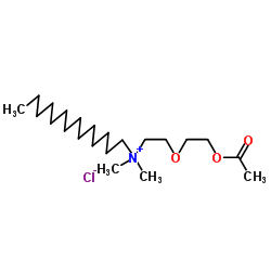 N-[2-(2-Acetoxyethoxy)ethyl]-N,N-dimethyl-1-tetradecanaminium chloride Structure