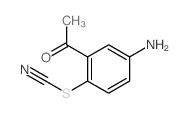 Thiocyanic acid,2-acetyl-4-aminophenyl ester结构式