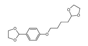 2-(4-(4-(1,3-dioxolan-2-yl)butoxy)phenyl)-1,3-dioxolane结构式