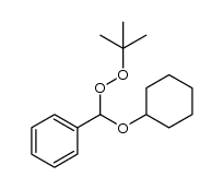 (tert-butylperoxy)(phenyl)methyl cyclohexyl ether Structure