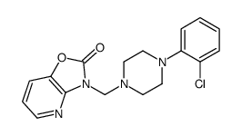 3-[[4-(2-chlorophenyl)piperazin-1-yl]methyl]-[1,3]oxazolo[4,5-b]pyridin-2-one结构式