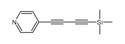 4-[(trimethylsilyl)buta-1,3-diyn-1-yl]pyridine结构式