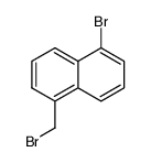 bromo-5-(bromomethyl)naphthalene Structure