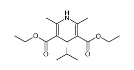 2,6-Dimethyl-4-isopropyl-1,4-dihydro-3,5-pyridinedicarboxylic acid diethyl ester Structure