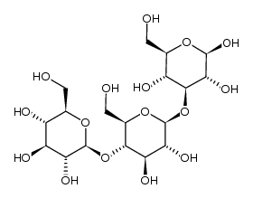 O-β-D-glucopyranosyl-(1-4)-O-β-D-glucopyranosyl-(1-3)-β-D-glucose结构式