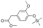 Benzeneacetic acid, 3-methoxy-4-[(trimethylsilyl)oxy]-, methyl ester structure