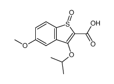 5-methoxy-3-(1-methylethoxy)benzo(b)thiophene-2-carboxylic acid Structure