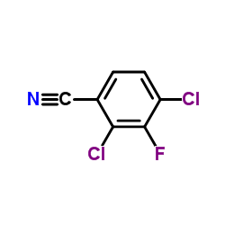 2,4-二氯-3-氟苯腈结构式