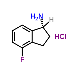 (R)-4-Fluoroindan-1-amine hydrochloride Structure