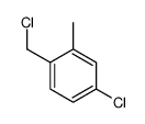 4-chloro-1-(chloromethyl)-2-methylbenzene结构式