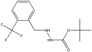 tert-butyl 2-(2-(trifluoroMethyl)benzyl)hydrazinecarboxylate Structure