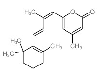 2H-Pyran-2-one,4-methyl-6-[2-methyl-4-(2,6,6-trimethyl-1-cyclohexen-1-yl)-1,3-butadien-1-yl]- Structure
