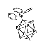 o-carboranyl-triphenyl stannane Structure
