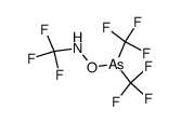 O-(bis(trifluoromethyl)arsanyl)-N-(trifluoromethyl)hydroxylamine结构式