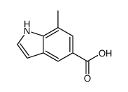 7-甲基-1H-吲哚-5-羧酸结构式