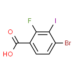 4-Bromo-2-fluoro-3-iodobenzoic acid Structure