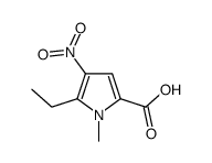 1H-Pyrrole-2-carboxylicacid,5-ethyl-1-methyl-4-nitro-(9CI) structure