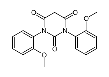 1,3-bis(2-methoxyphenyl)-1,3-diazinane-2,4,6-trione结构式