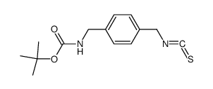 1,1-dimethylethyl N-(4-(isothiocyanatomethyl)phenylmethyl)carbamate结构式