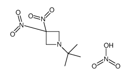 1-tert-butyl-3,3-dinitroazetidine,nitric acid结构式