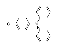 (p-chlorophenyl)diphenylsilane Structure