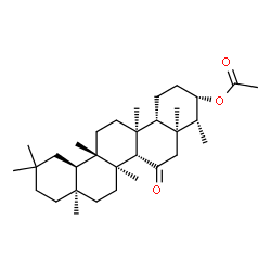 3β-Hydroxy-D:A-friedooleanan-7-one acetate Structure