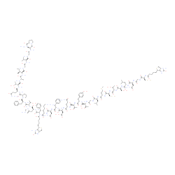 Biotinyl-(Cys1,Lys(biotinyl)18)-Calcitonin (human) trifluoroacetate salt structure