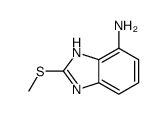 1H-Benzimidazol-4-amine,2-(methylthio)-(9CI) structure