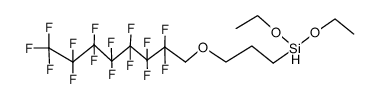 Diaethoxy-[3-(1H,1H-pentadecafluoroctyloxy)-propyl]-silan Structure