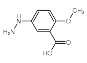 5-肼基-2-甲氧基苯甲酸结构式