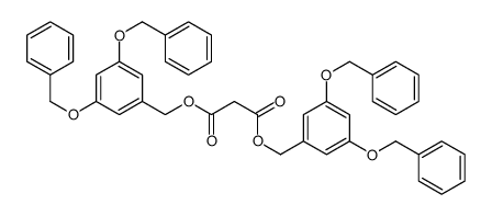 bis[[3,5-bis(phenylmethoxy)phenyl]methyl] propanedioate结构式