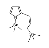 (Z)-N,3'-bis(trimethylstannyl)-2(prop-1'-enyl)pyrrole Structure