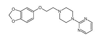 2-[4-[2-(1,3-benzodioxol-5-yloxy)ethyl]piperazin-1-yl]pyrimidine Structure