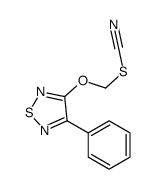 (4-phenyl-1,2,5-thiadiazol-3-yl)oxymethyl thiocyanate结构式