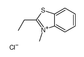 2-ethyl-3-methyl-1,3-benzothiazol-3-ium,chloride结构式