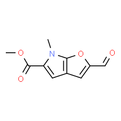 6H-Furo[2,3-b]pyrrole-5-carboxylic acid,2-formyl-6-methyl-,methyl ester结构式