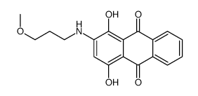 1,4-dihydroxy-2-[(3-methoxypropyl)amino]anthraquinone结构式