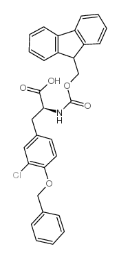 FMOC-L-TYR(BN, 3-CL) Structure