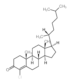 (8S,9S,10R,13R,14S,17R)-4-chloro-10,13-dimethyl-17-[(2R)-6-methylheptan-2-yl]-1,2,6,7,8,9,11,12,14,15,16,17-dodecahydrocyclopenta[a]phenanthren-3-one结构式