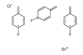 chloro-tris[(4-fluorophenyl)methyl]stannane结构式