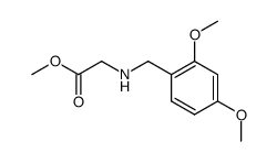 (2,4-dimethoxybenzylamino)acetic acid methyl ester Structure