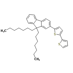 Poly[(9,9-dioctylfluorenyl-2,7-diyl)-co-(bithiophene)] Structure