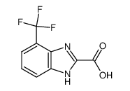 4-trifluoromethyl-1(3)H-benzoimidazole-2-carboxylic acid Structure