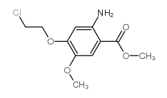 Methyl 2-amino-4-(2-chloroethoxy)-5-methoxybenzoate structure