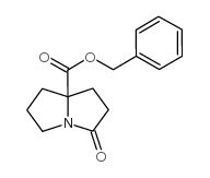 1H-Pyrrolizine-7a(5H)-carboxylic acid, tetrahydro-3-oxo-, phenylmethyl ester Structure