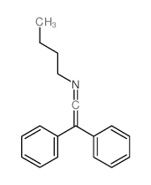 1-Butanamine,N-(2,2-diphenylethenylidene)- Structure