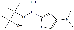 4-(Dimethylamino)thiophene-2-boronic acid pinacol ester结构式
