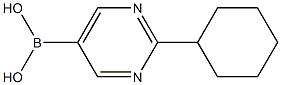 (2-cyclohexylpyrimidin-5-yl)boronic acid Structure