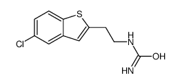 2-(5-chloro-1-benzothiophen-2-yl)ethylurea Structure