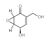 7-Oxabicyclo[4.1.0]hept-3-en-2-one,5-hydroxy-3-(hydroxymethyl)-, (1R,5R,6R)- Structure